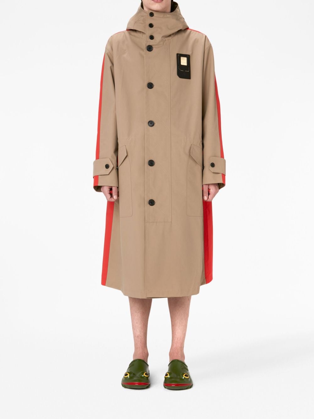 JW Anderson Parka met colourblocking Beige