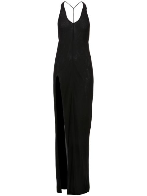 JW Anderson halterneck slit draped dress