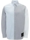 JW Anderson patchwork-design cotton shirt - Blue