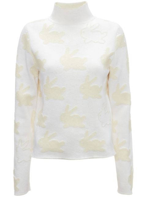 JW Anderson bunny-motif high-neck jumper Men