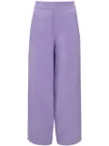 JW Anderson drawstring-hem wide-leg trousers - Purple