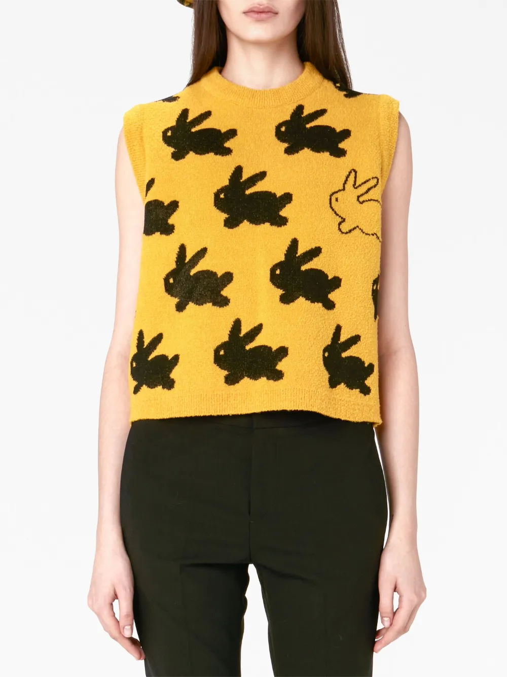 jw-anderson-bunny-motif-knitted-vest-farfetch