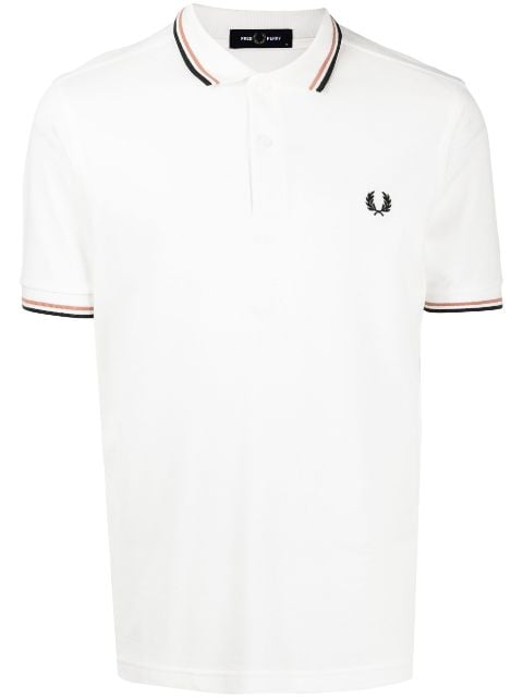 embroidered-logo polo shirt