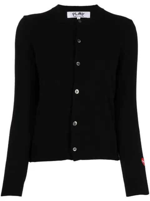 Comme Des Garçons Play x the Artist Invader pixelated-appliqué cardigan