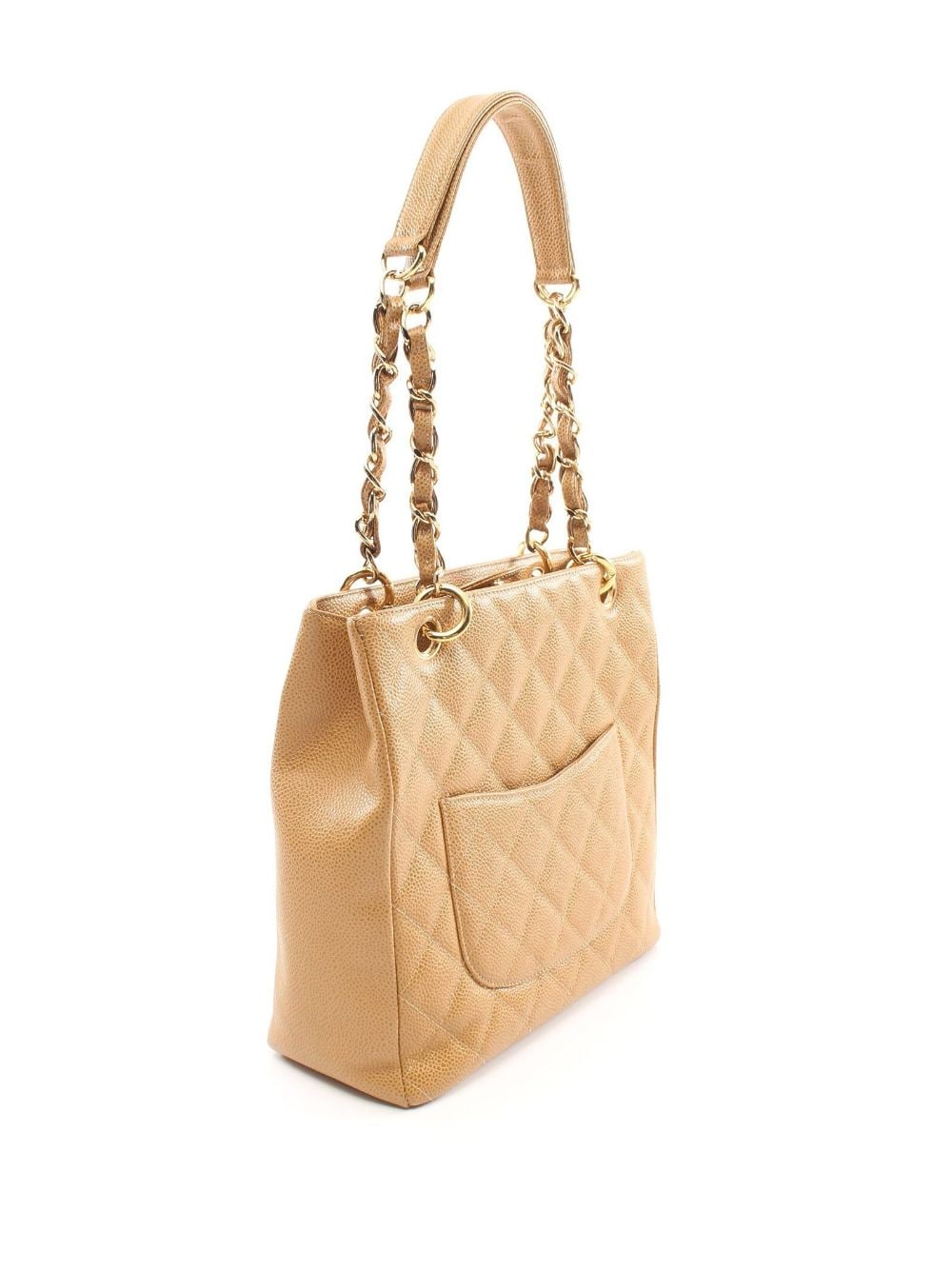 CHANEL Pre-Owned 2003-2004 pre-owned Petite shopper - Beige