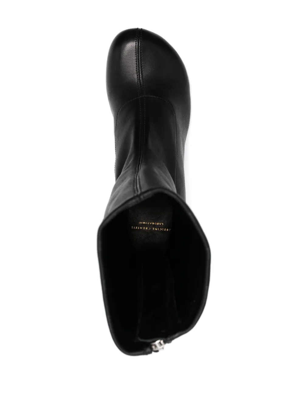 ETHEL 016 皮质中跟中筒靴