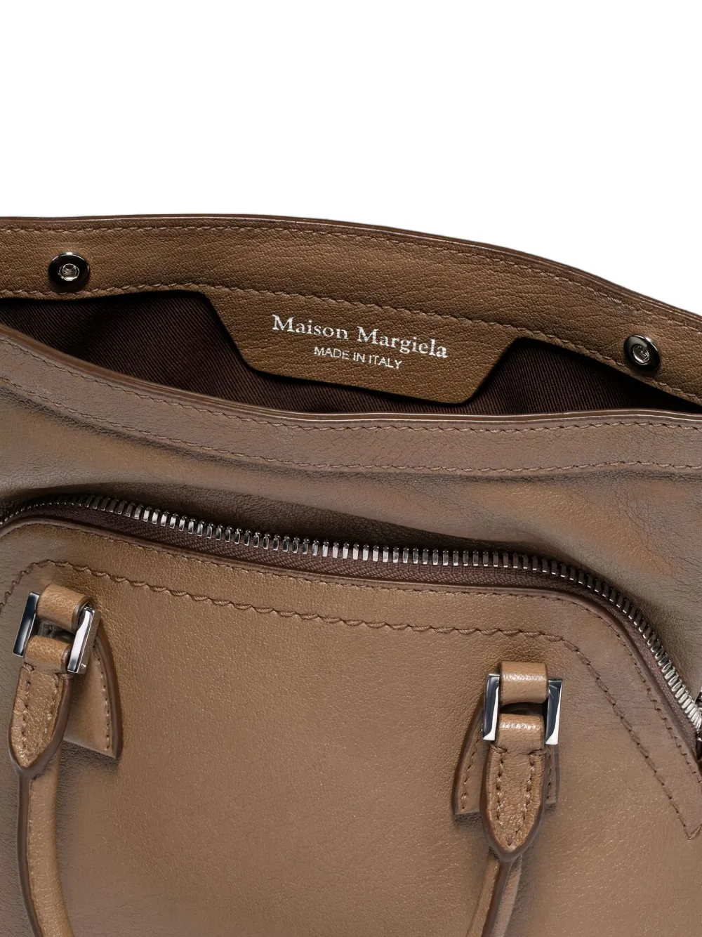 Maison Margiela 5AC mini-schoudertas met kettingdetail Bruin