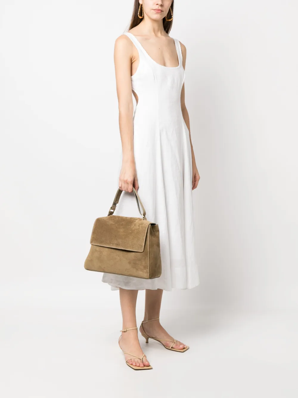 Orciani Sveva zachte shopper - Groen