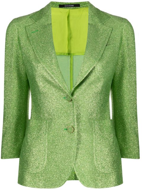 Tagliatore metallic single-breasted blazer Women