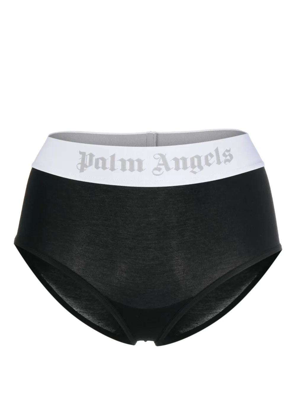 Palm Angels Logo-band Bikini Bottoms In Black