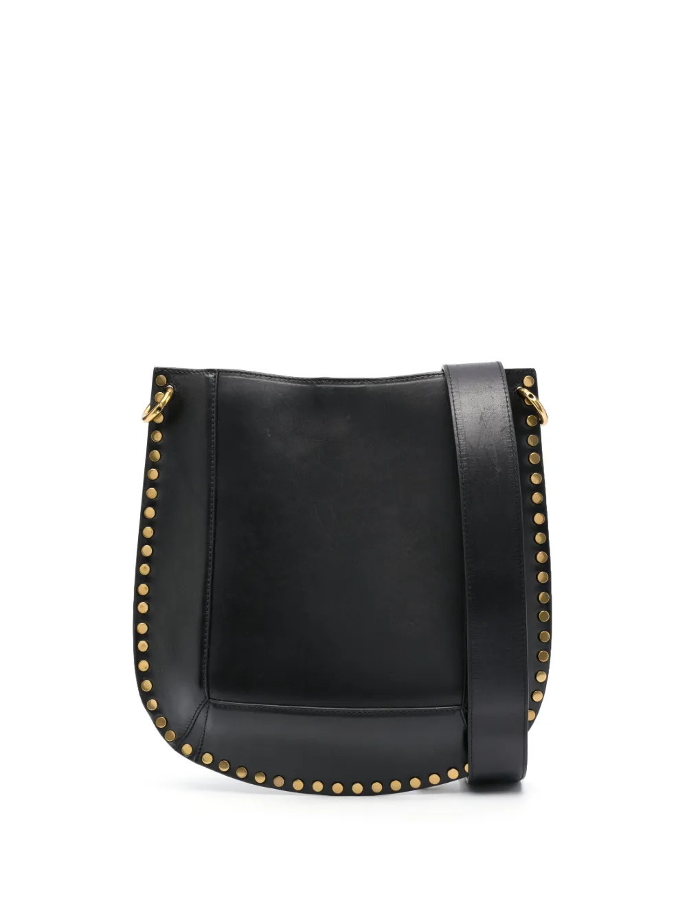 Isabel Marant Oskan Studded Leather Shoulder Bag In Black