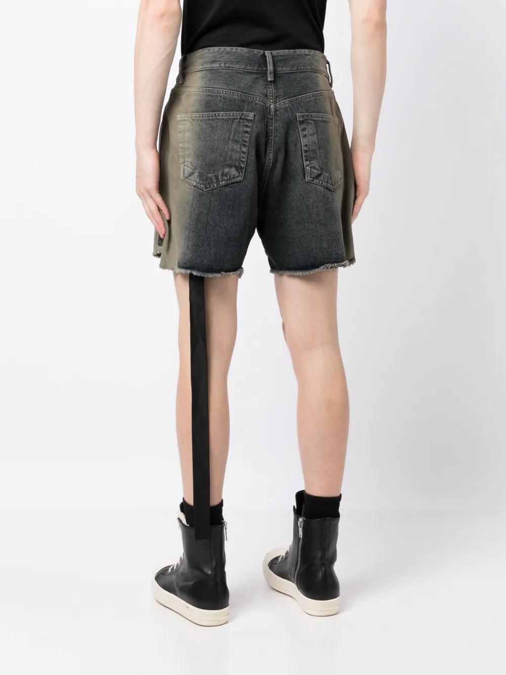 Rick Owens DRKSHDW Trucker high-low Hem Denim Shorts