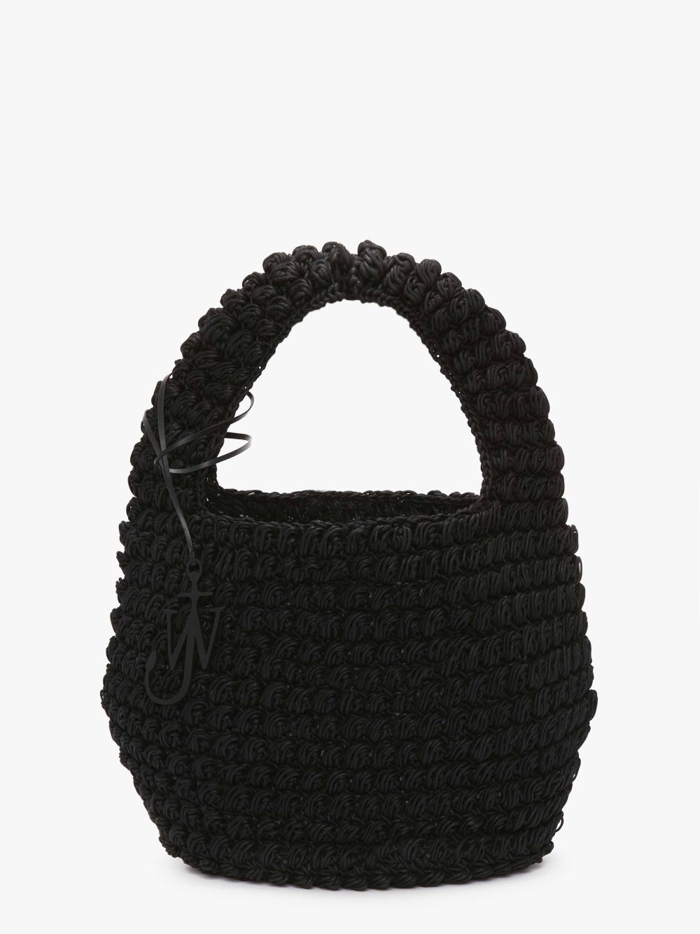 Shop Jw Anderson Large Popcorn Basket - Tote Bag In Black