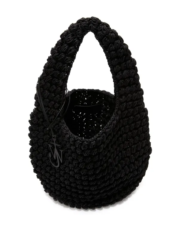 JW Anderson Popcorn ハンドバッグ L | ブラック | FARFETCH JP