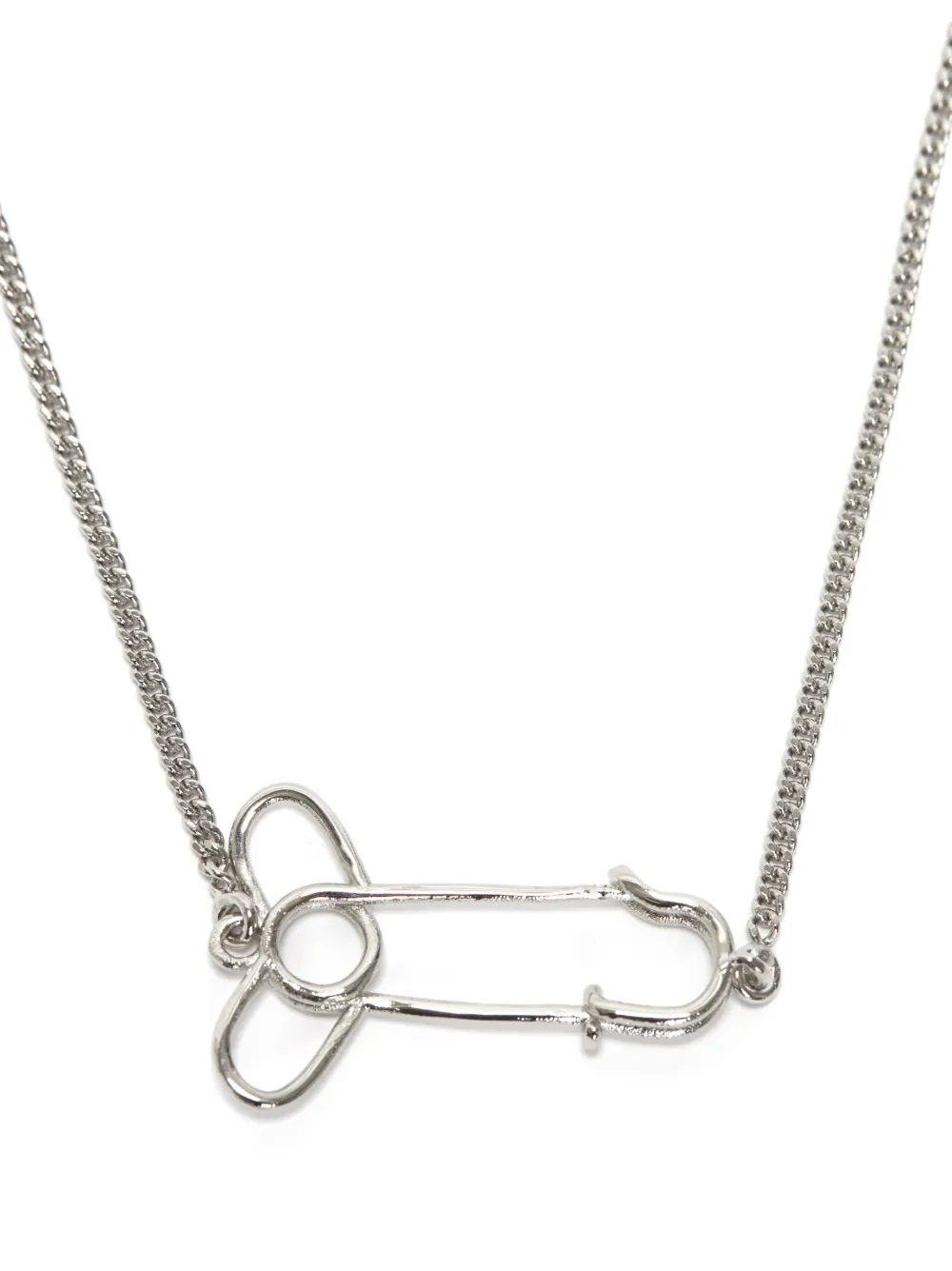 JW Anderson collier à pendentif épingle - SILVER TONE Top Merken Winkel