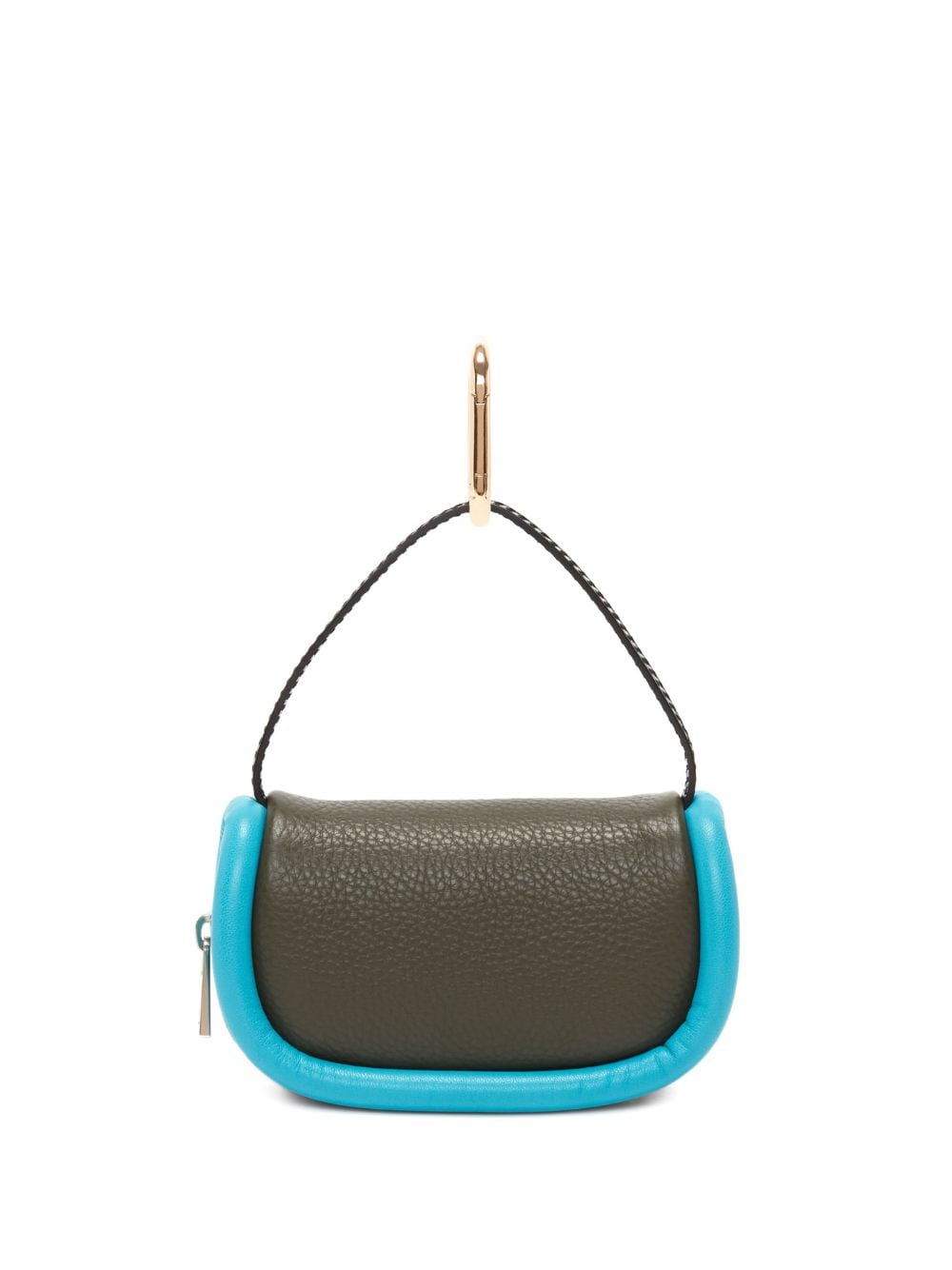 Shop Jw Anderson Bumper-7 Leather Micro Bag In Blue