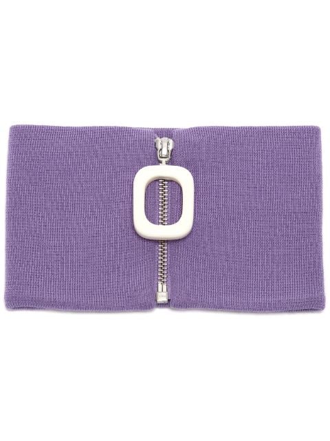 JW Anderson zip-up knitted neckband