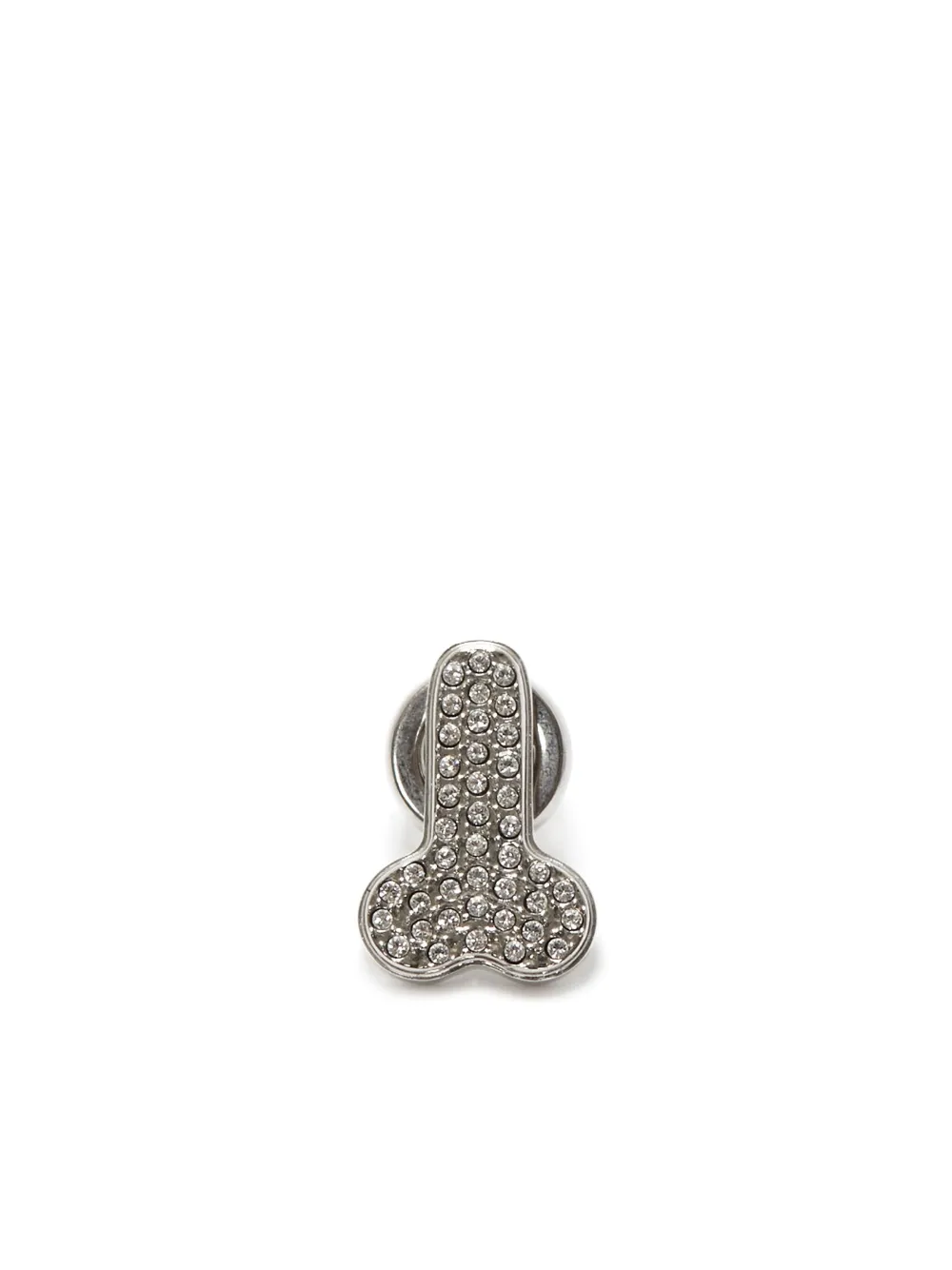JW Anderson boucle d'oreille sertie de cristaux - Argent Top Merken Winkel