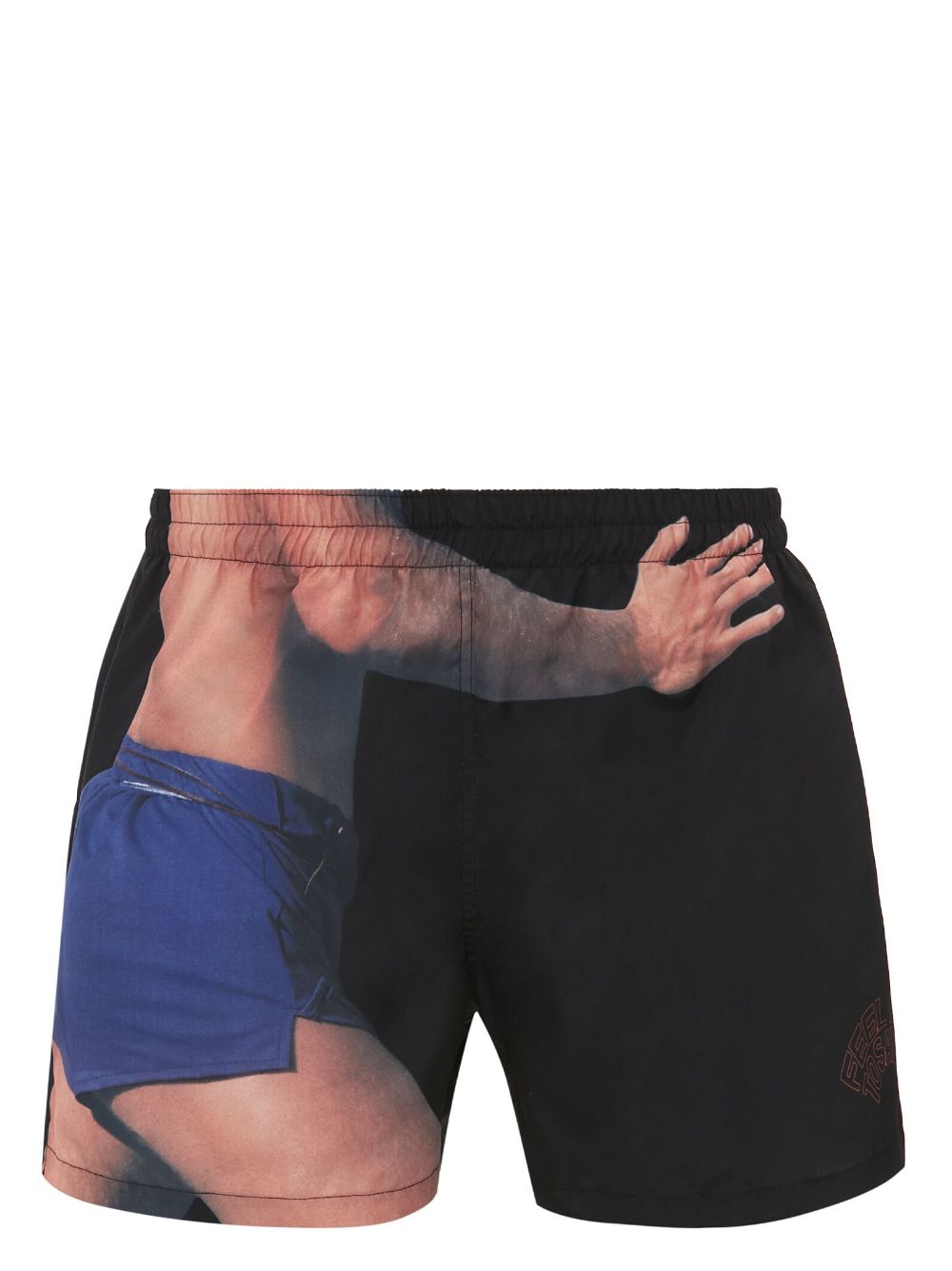 JW Anderson photograph-print swim shorts - Black