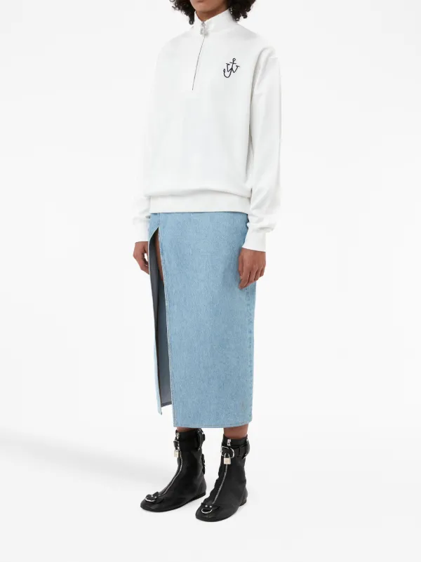 JW Anderson】ハーフジップスウェットシャツ