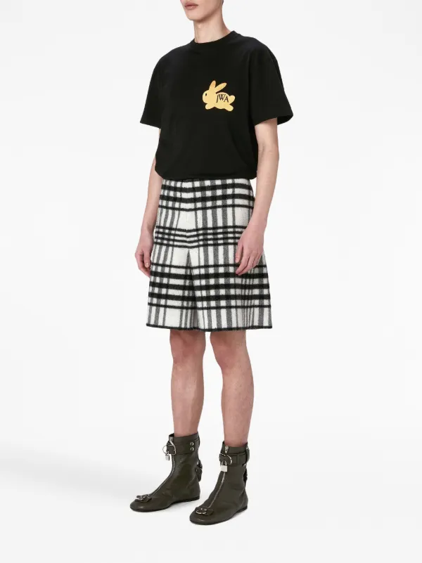 JW Anderson タータンチェック ワイドレッグ ショートパンツ