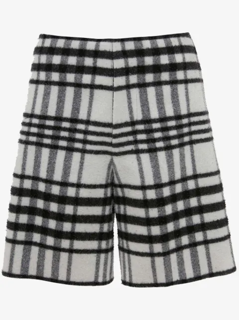 JW Anderson shorts anchos con motivo de cuadros