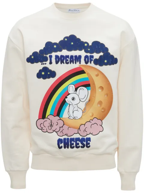 JW Anderson I Dream Of Cheese cotton sweatshirt