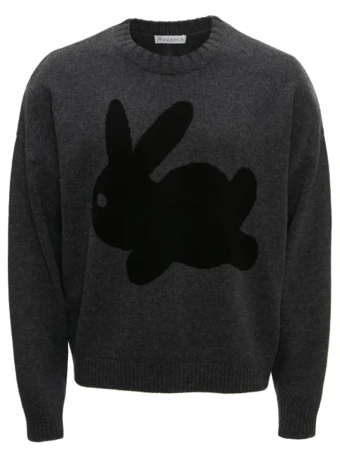 JW Anderson bunny-print crew-neck jumper