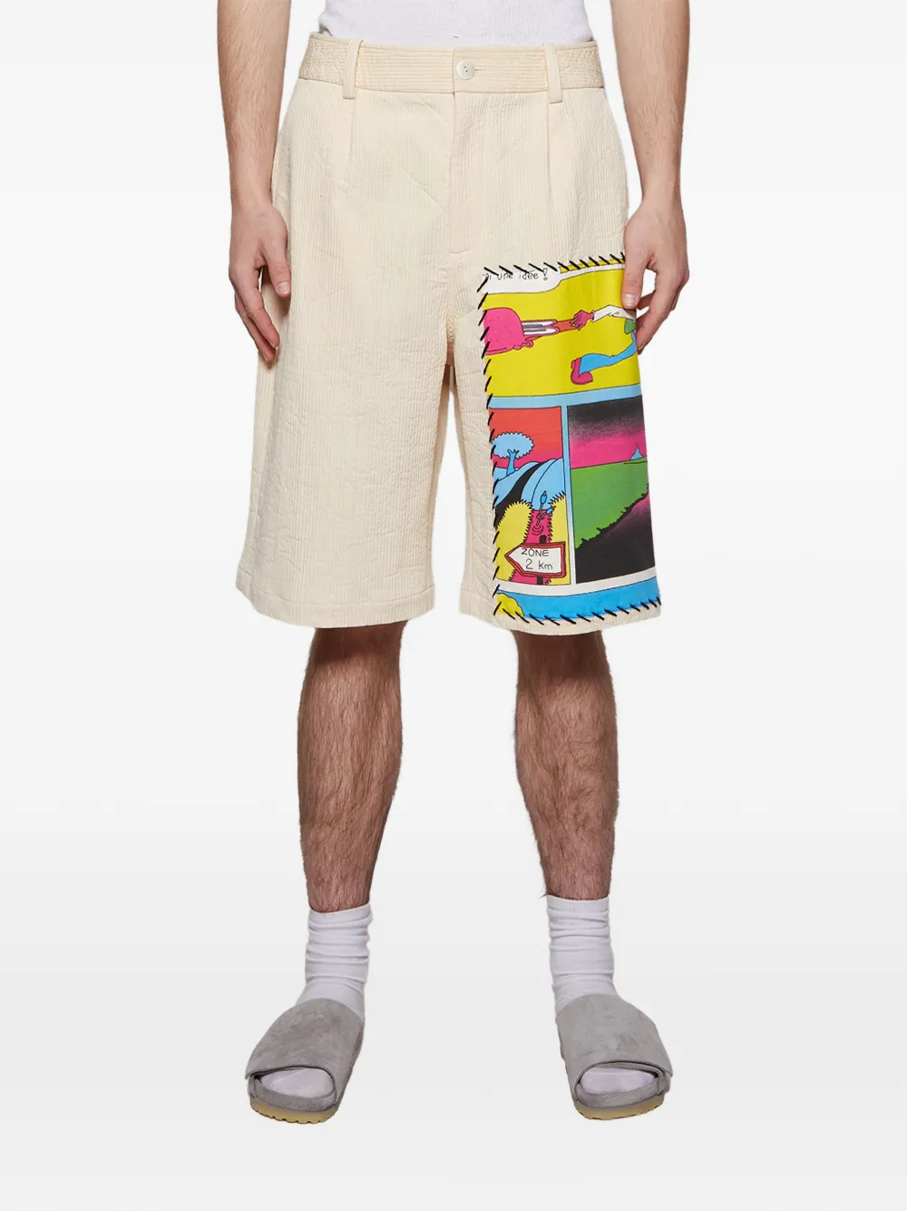  The Elder Statesman Buttoned Shorts - Neutrals 
