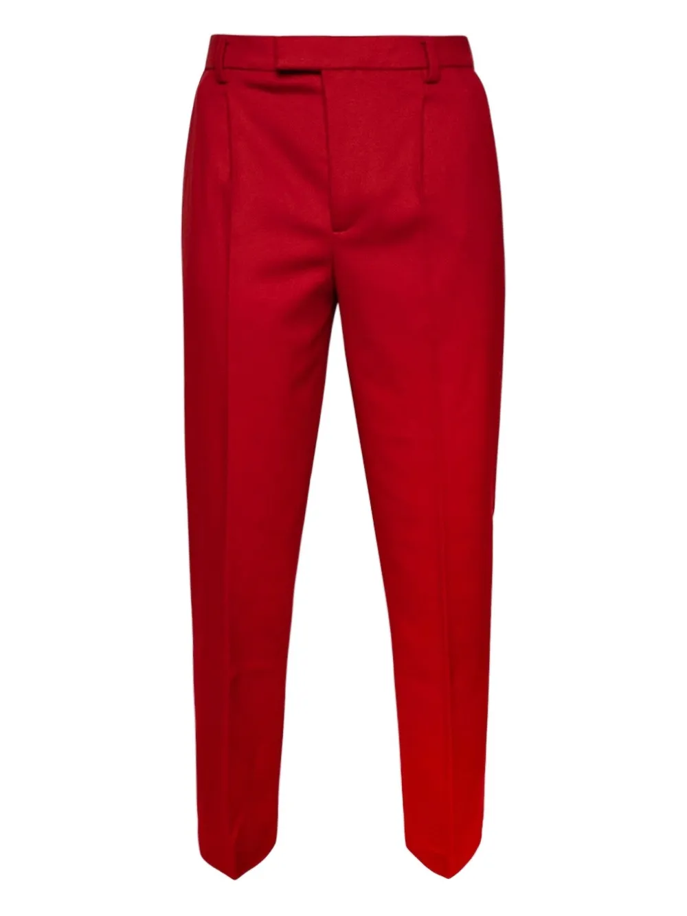 Vtmnts Pleated-front Wool Trousers In Red