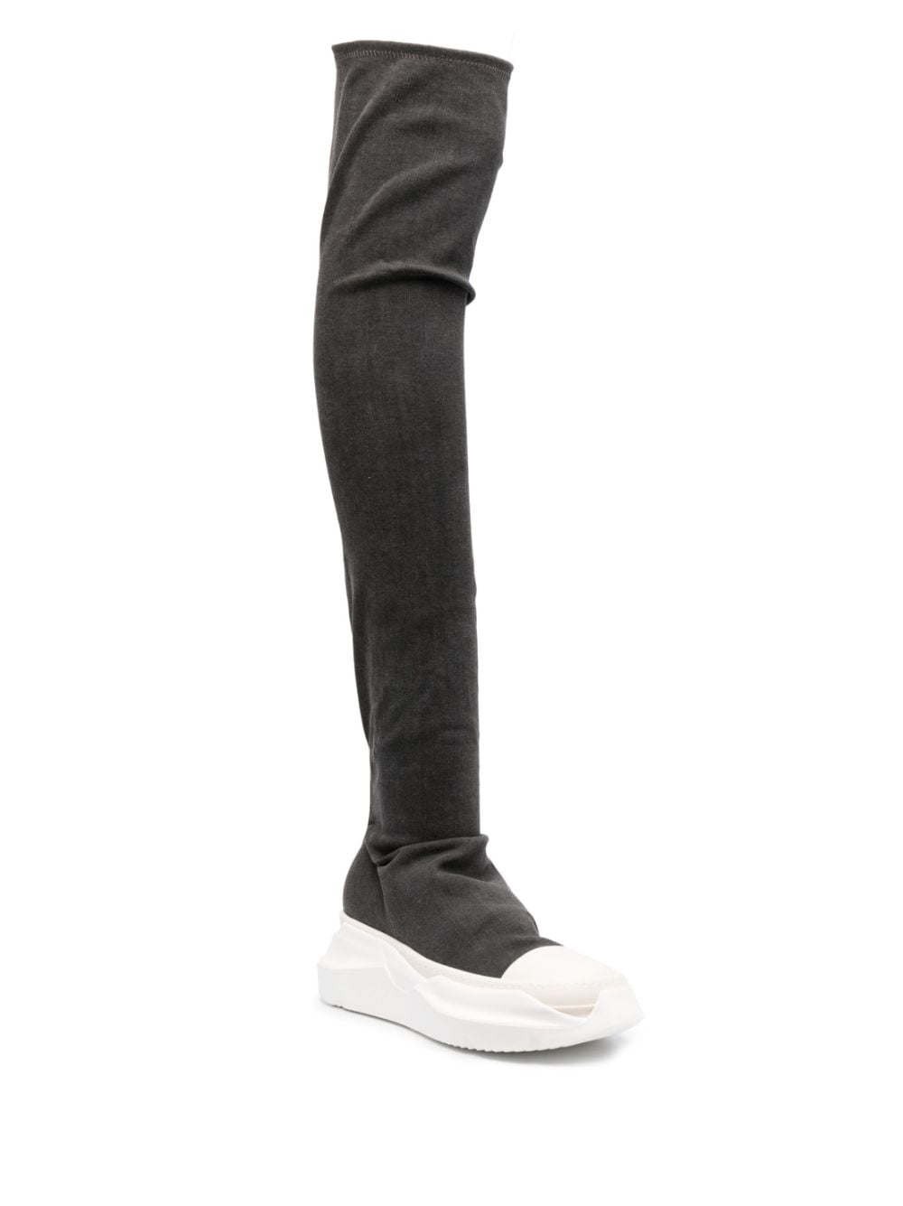 Rick Owens DRKSHDW Abstract Stockings Denim Boots - Farfetch