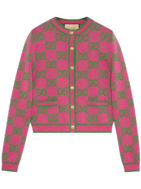 Gucci logo-jacquard cardigan