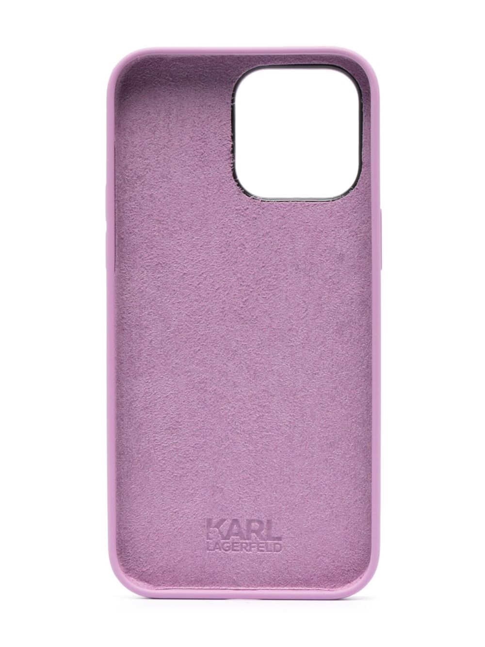 Karl Lagerfeld iPhone 14 Pro Max hoesje met logoprint - Roze