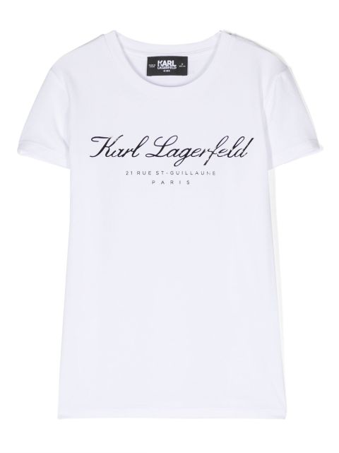 Karl Lagerfeld Kids Hotel Karl-print crew-neck T-shirt