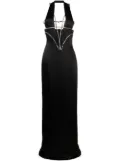 Genny crystal-embellished dress - Black