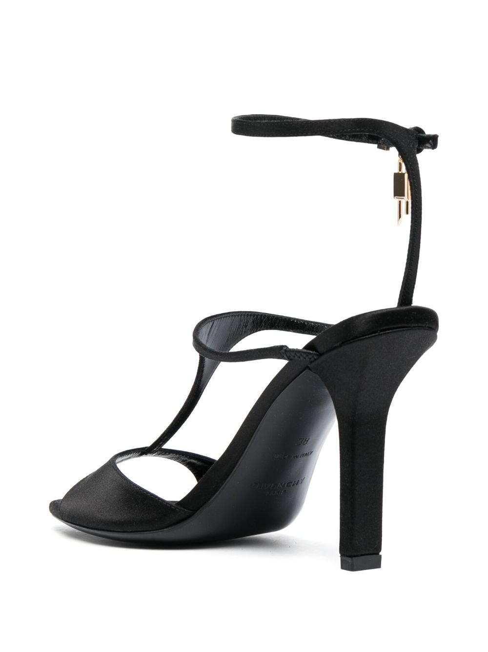 Shop Givenchy 110mm G-lock Open-toe Sandals In Black