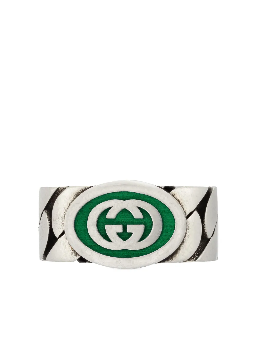 Gucci Interlocking G Enamel Ring In 8414 Undefined