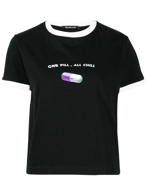 Ground Zero t-shirt en coton à imprimé graphique