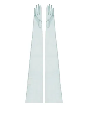 Maison Marugiela 　マルジェラ　ロングレザーグローブ MM6 Maison Margiela レザーグローブ | ブラック | FARFETCH JP