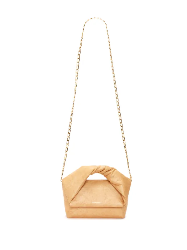 JW Anderson Medium Twister Leather Bag | Black | FARFETCH