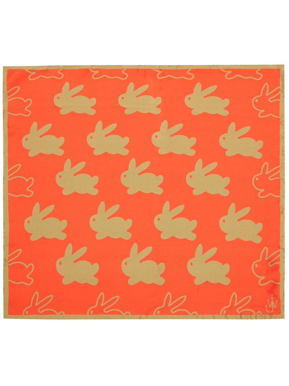 bunny-print silk scarf