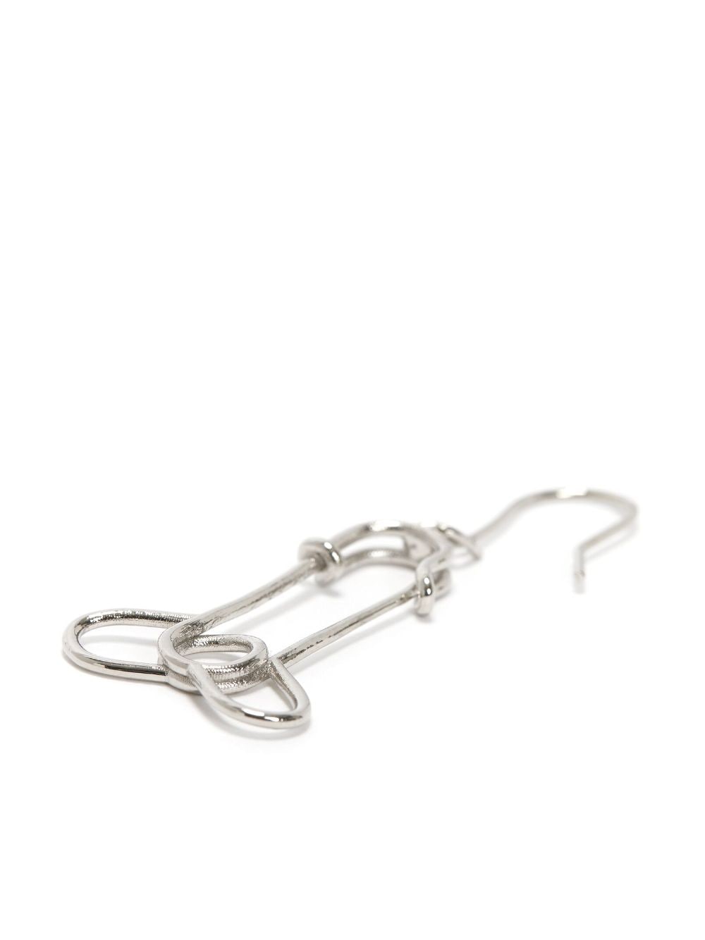 Shop Jw Anderson Safety-pin Pendant Earrings In Silver