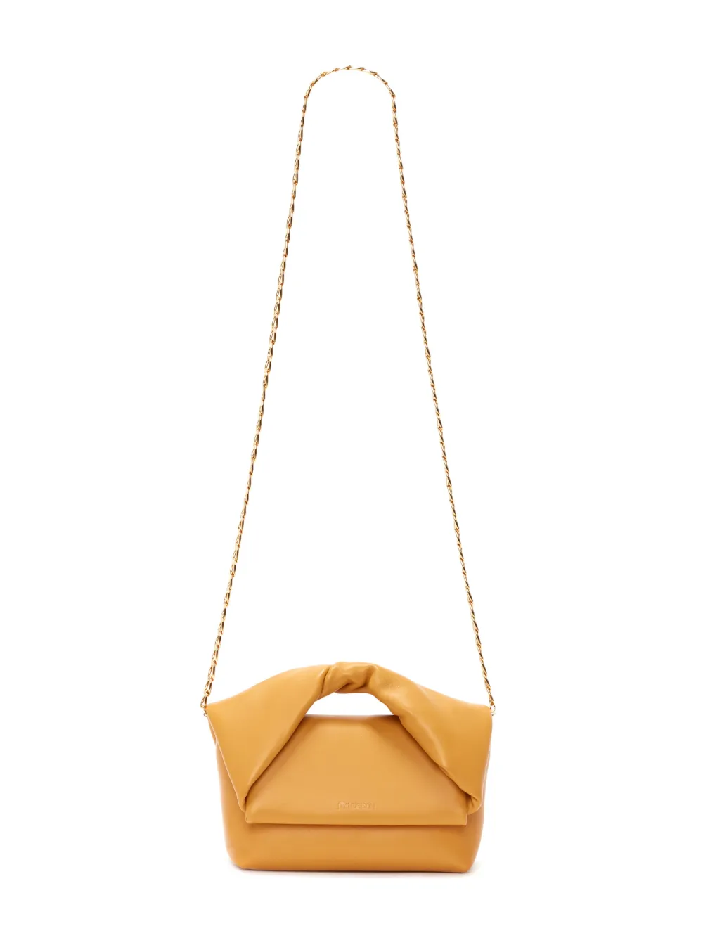 Jw Anderson Medium Twister Leather Shoulder Bag In Brown
