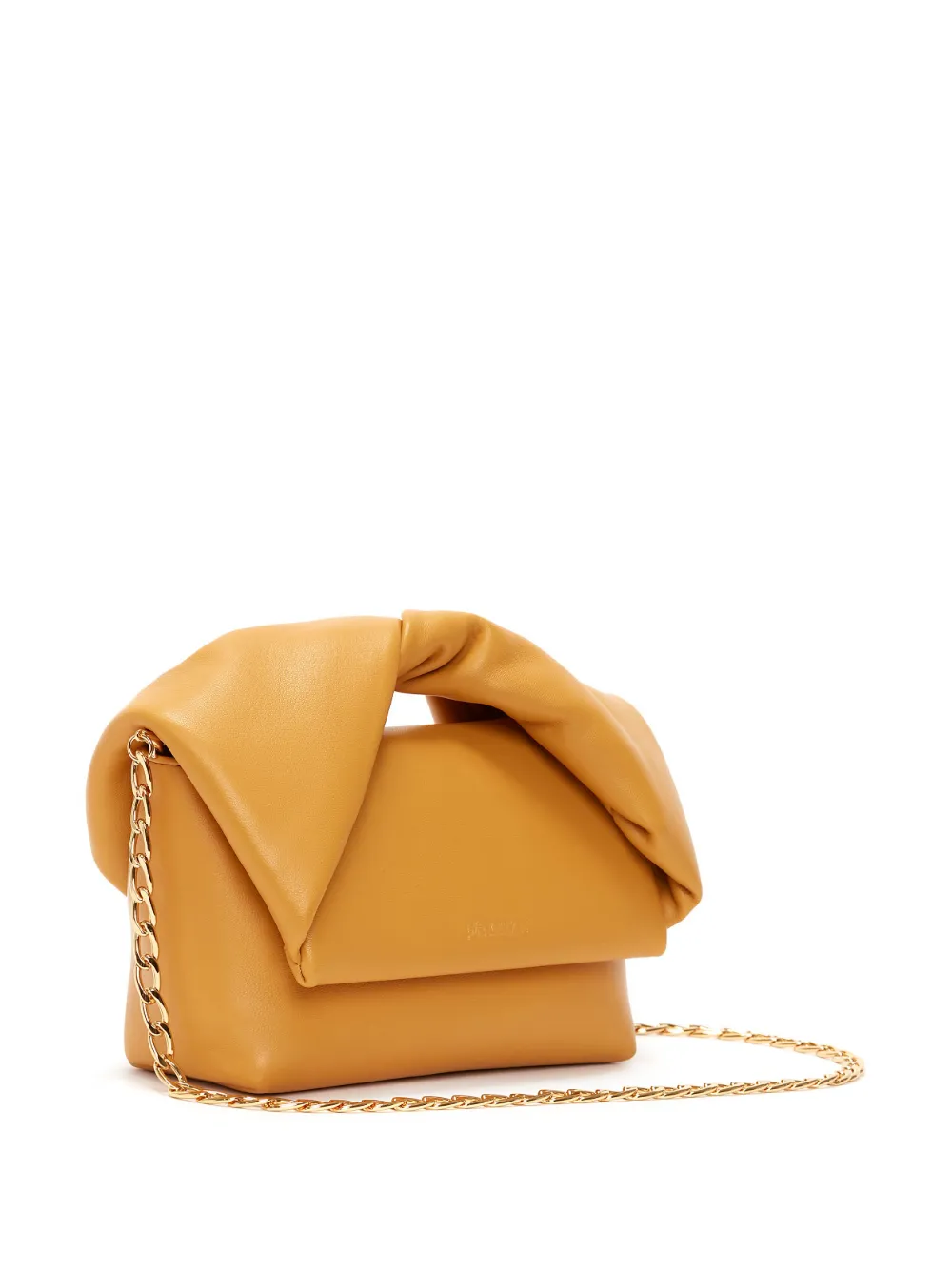 Jw Anderson Medium Twister Leather Shoulder Bag In Brown