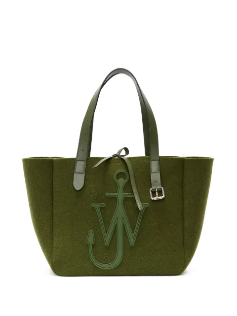 JW Anderson Belt logo-patch tote bag