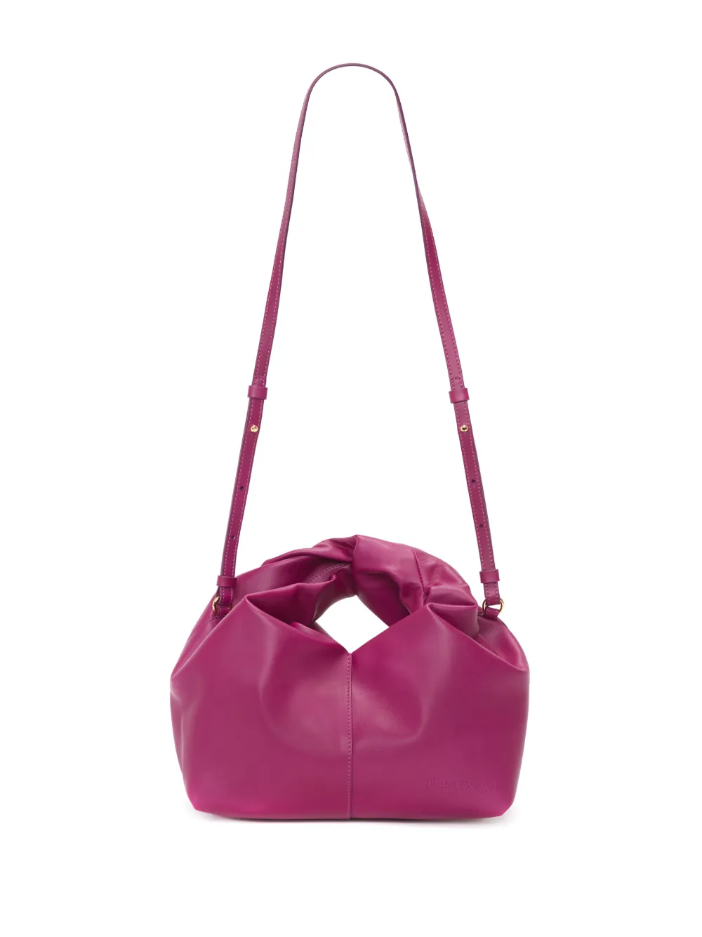 Jw Anderson Mini Twister Leather Crossbody Bag In Violett