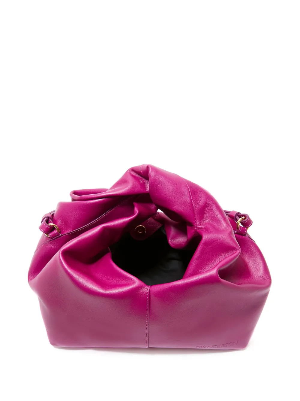 Jw Anderson Mini Twister Leather Crossbody Bag In Violett