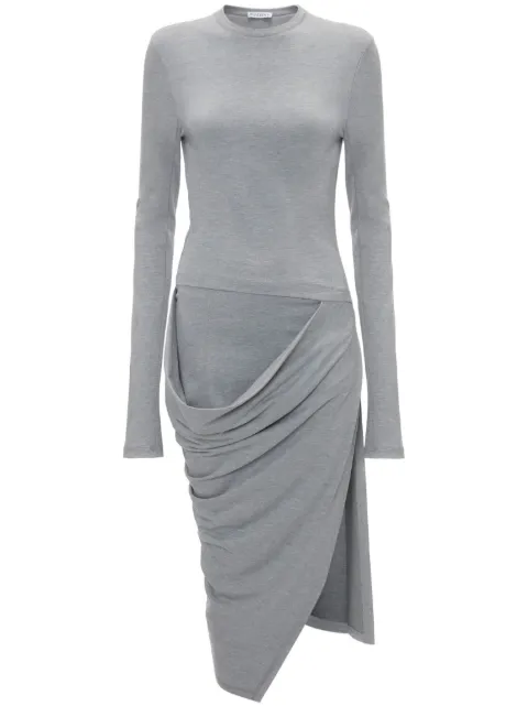 JW Anderson draped-detail long-sleeve dress