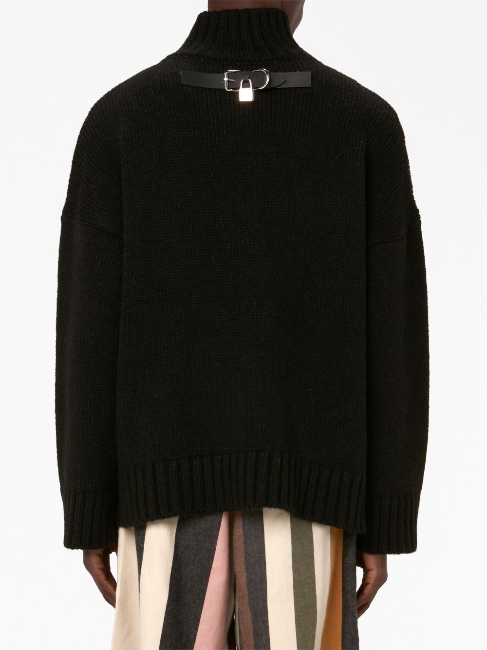 JW Anderson leather patch-pocket jumper Men