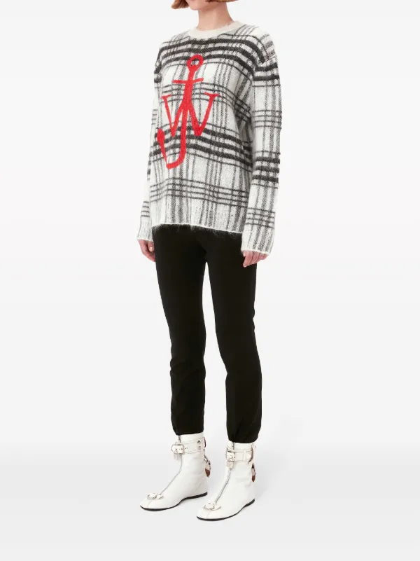 JW Anderson チェック プルオーバー | ホワイト | FARFETCH JP